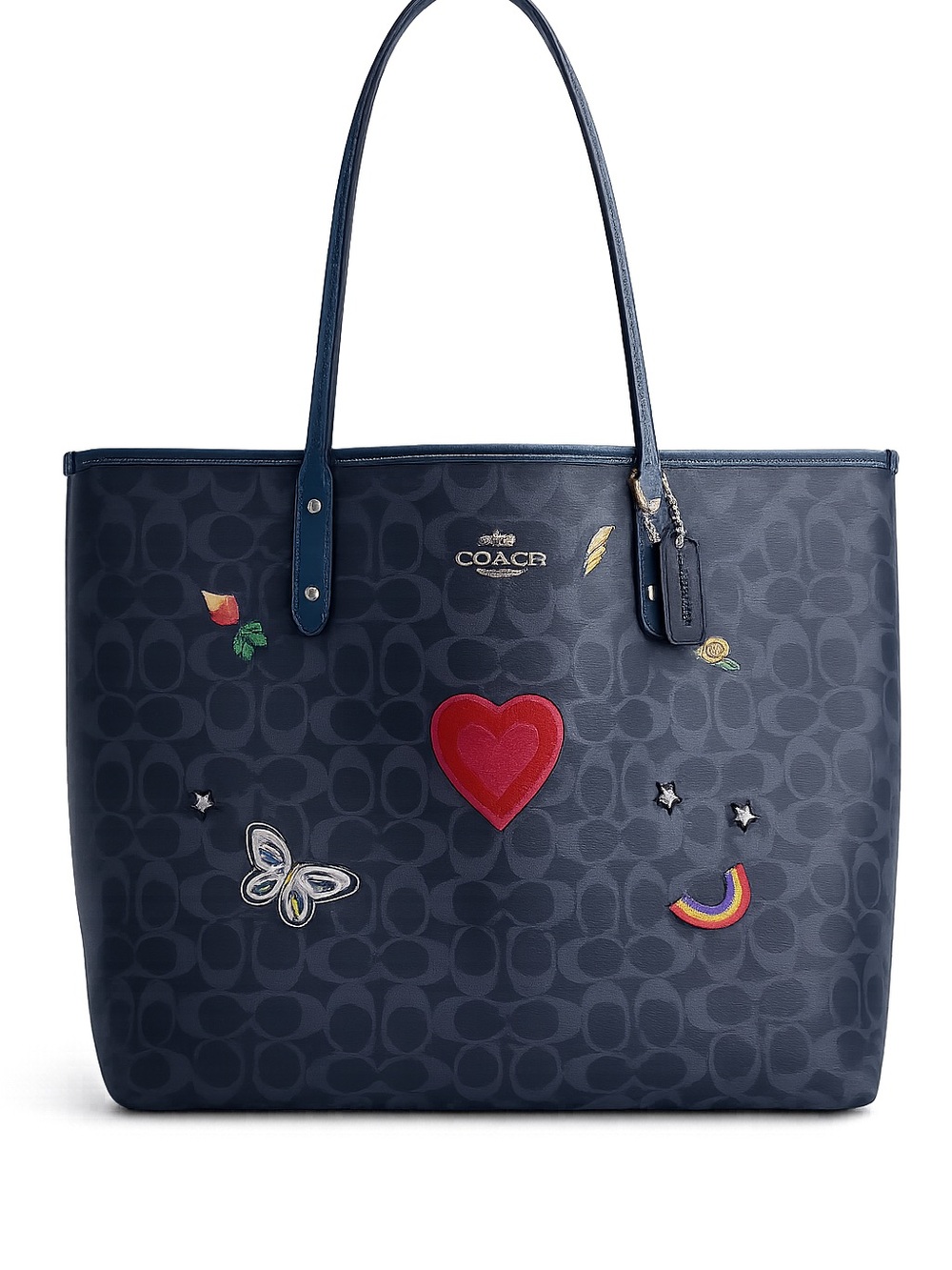 🌺 Coach City Tote-Signature Canvas w/Hawaiian Souvenir Embroidery
Style F24592